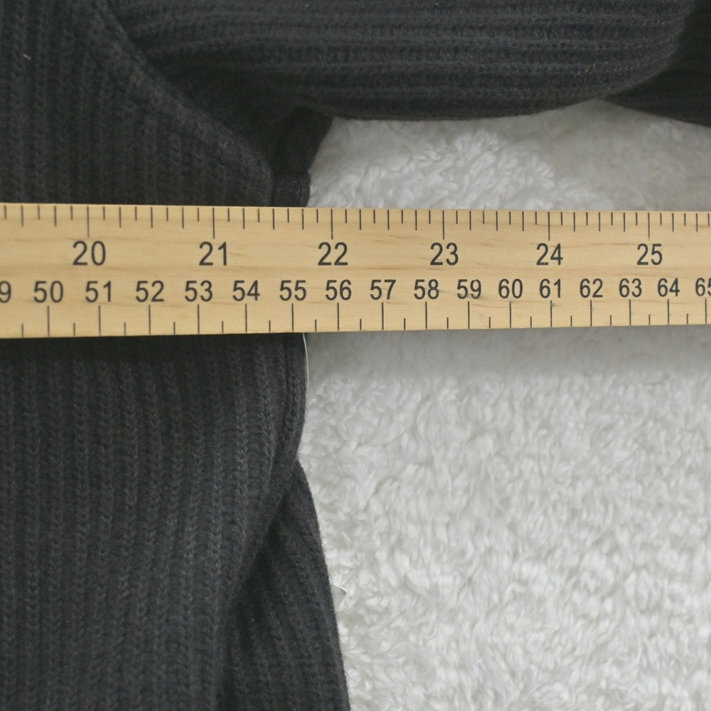 Mode of One Mens Jet Grey Ribbed Novelty Knit Button Front Jacket Medium NEW - Picture 5 of 7